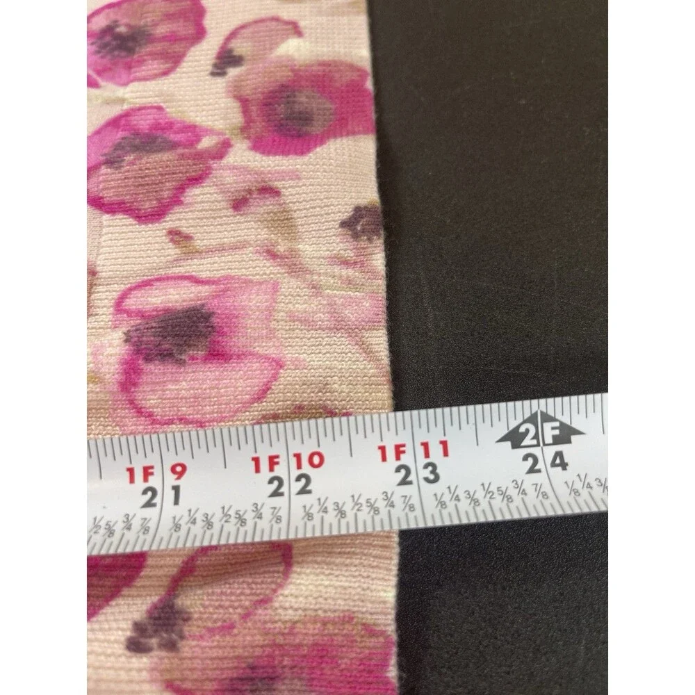 Talbots 100% Merino Wool Pink Floral Sweater PS Lightweight Knit